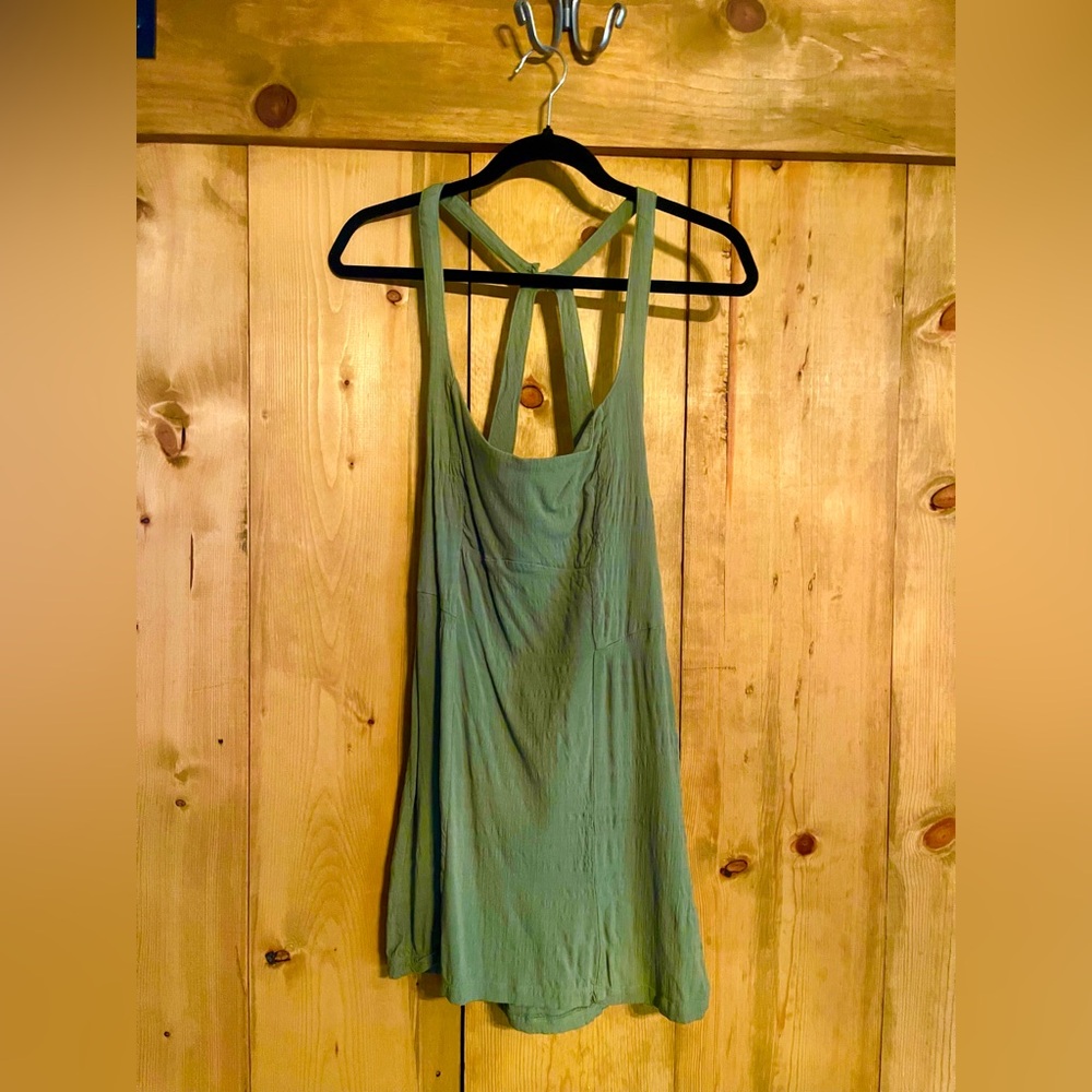 Free People Green Halter Sundress